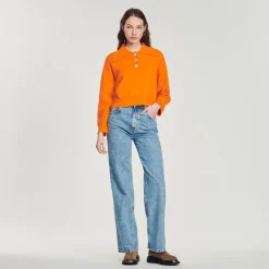 Discount Cropped Sweater With Jewel Buttons Women Sweaters & Cardigans