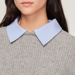 Fashion Cropped Trompe-L'Oeil Sweater Women Sweaters & Cardigans