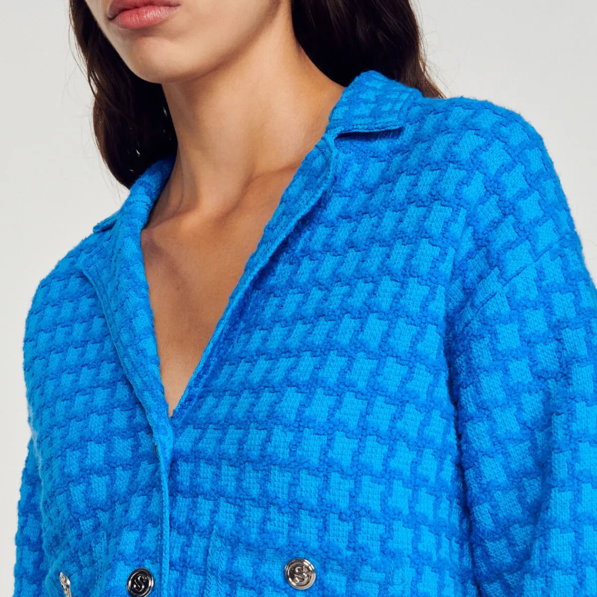 Shop Cropped Tweed Coatigan Women Matching Sets
