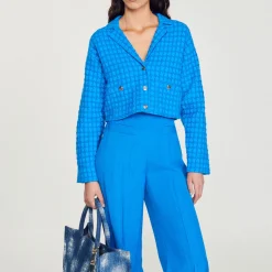 Shop Cropped Tweed Coatigan Women Matching Sets