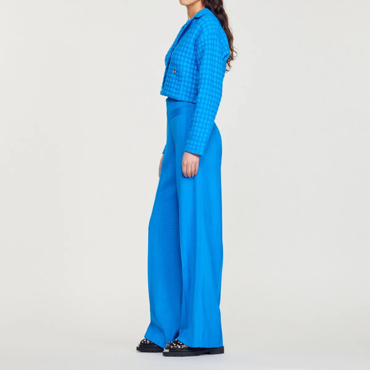 Shop Cropped Tweed Coatigan Women Matching Sets