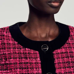 Best Sale Cropped Tweed Jacket Women Matching Sets