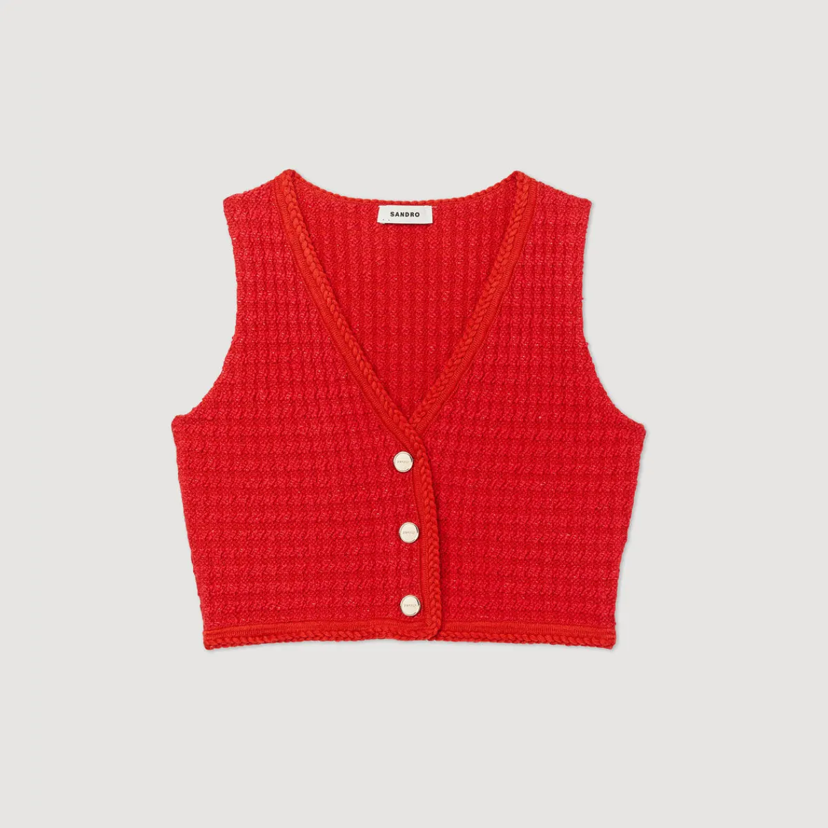 Clearance Cropped Tweed Sweater Women Matching Sets