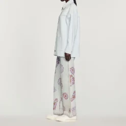 Clearance Denim And Knit Coatigan Women Sweaters & Cardigans