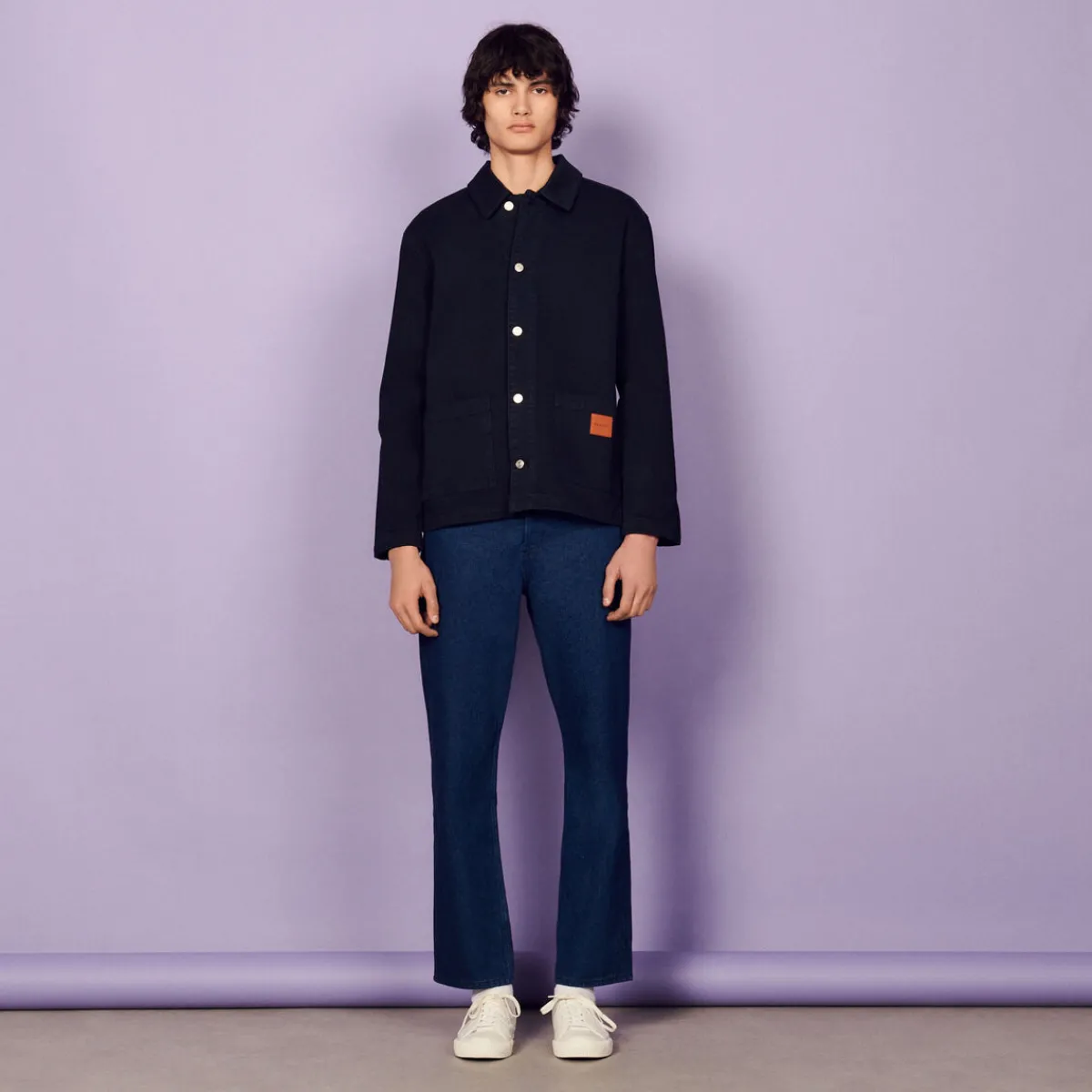 Discount Denim Overshirt Men Jackets