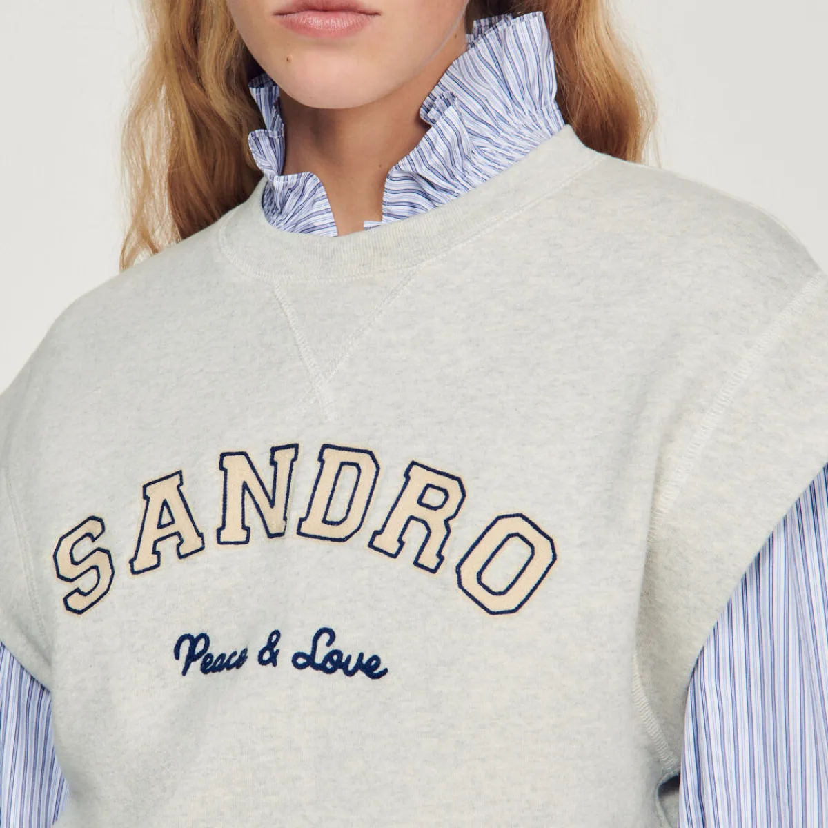 Sale Detachable Collar Sweatshirt Women Sweaters & Cardigans