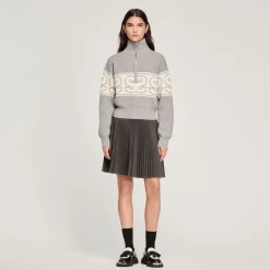 Fashion Double S Jacquard Sweater Women Sweaters & Cardigans