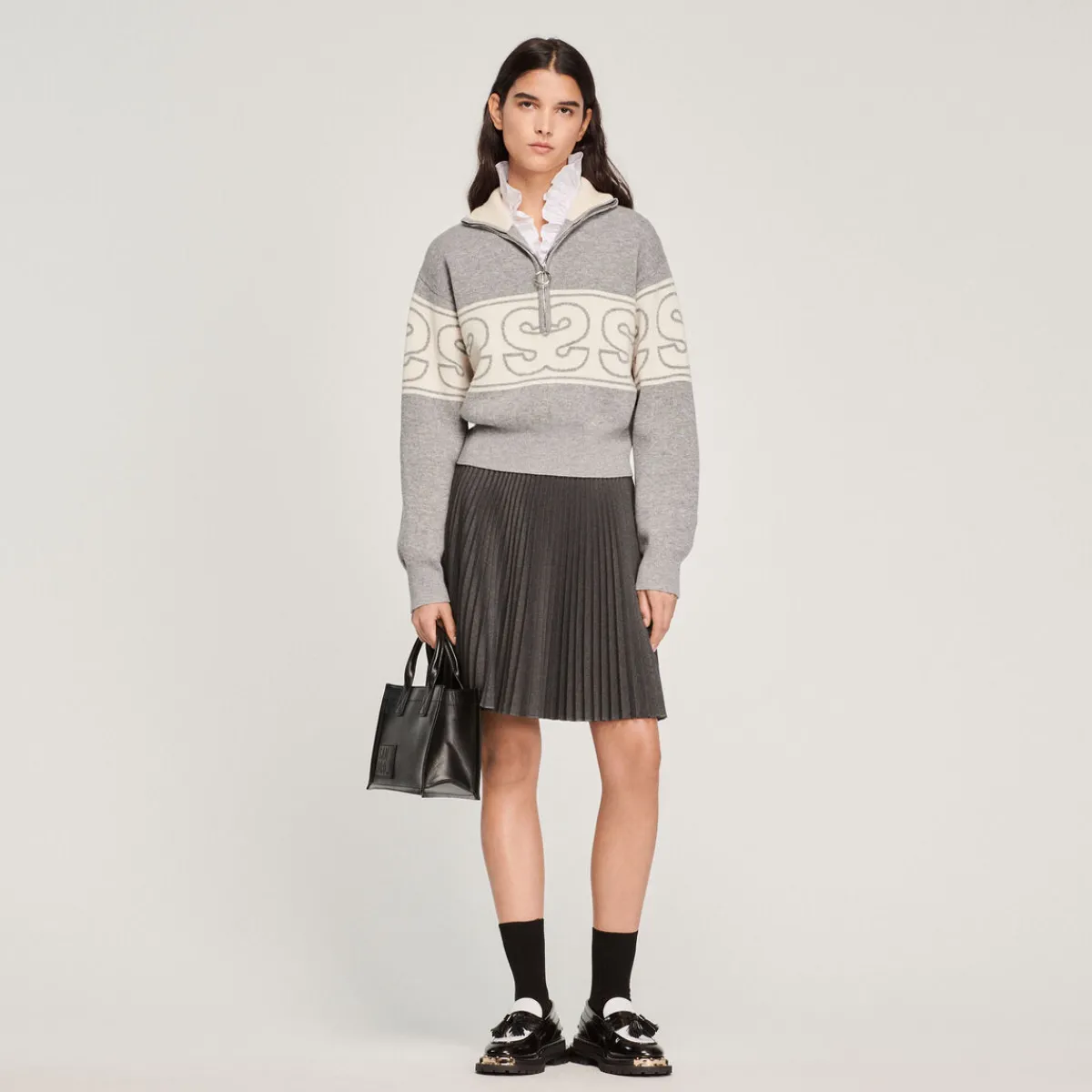 Fashion Double S Jacquard Sweater Women Sweaters & Cardigans