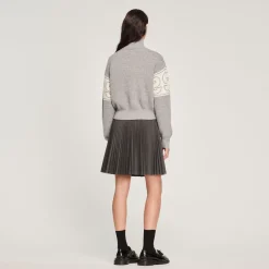 Fashion Double S Jacquard Sweater Women Sweaters & Cardigans