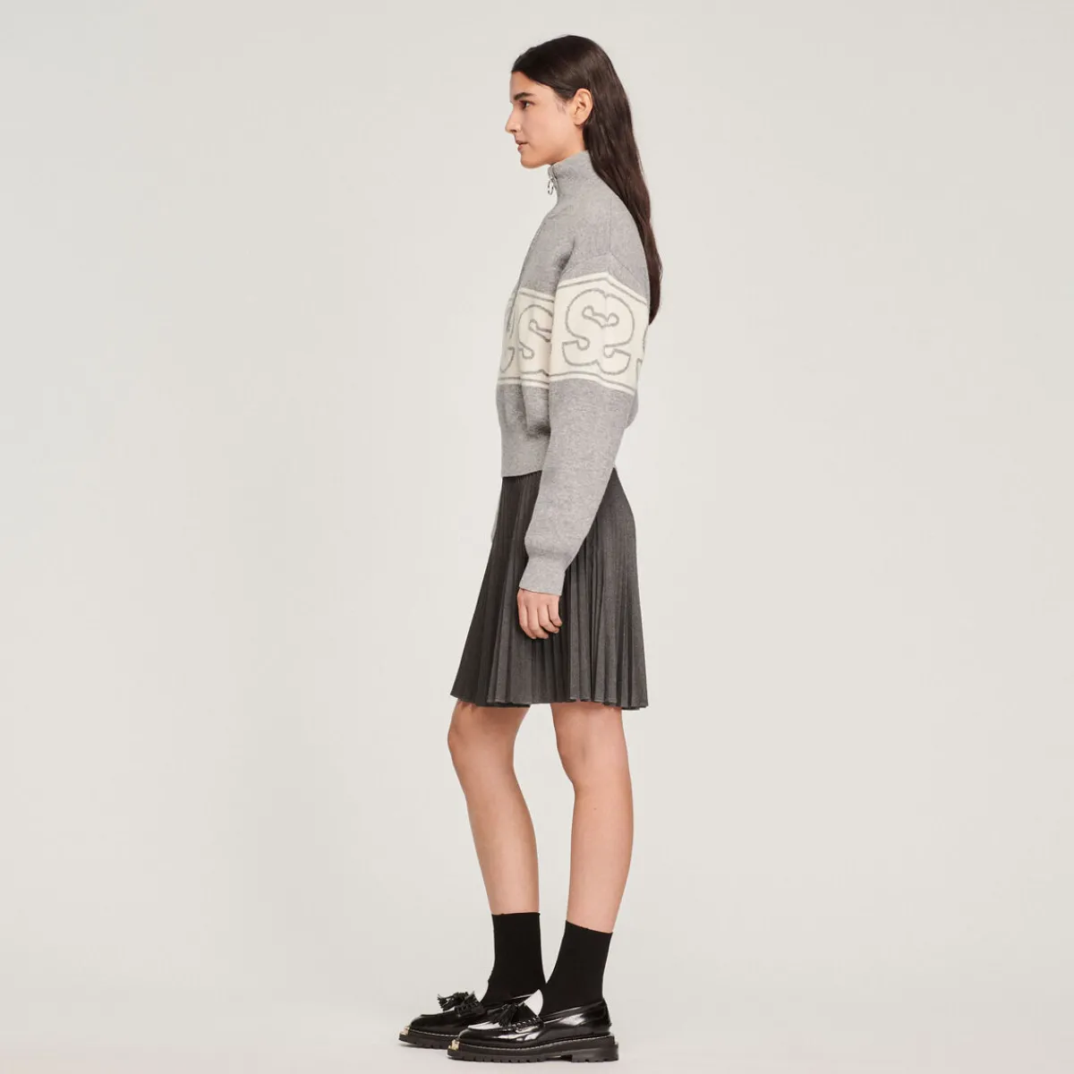 Fashion Double S Jacquard Sweater Women Sweaters & Cardigans