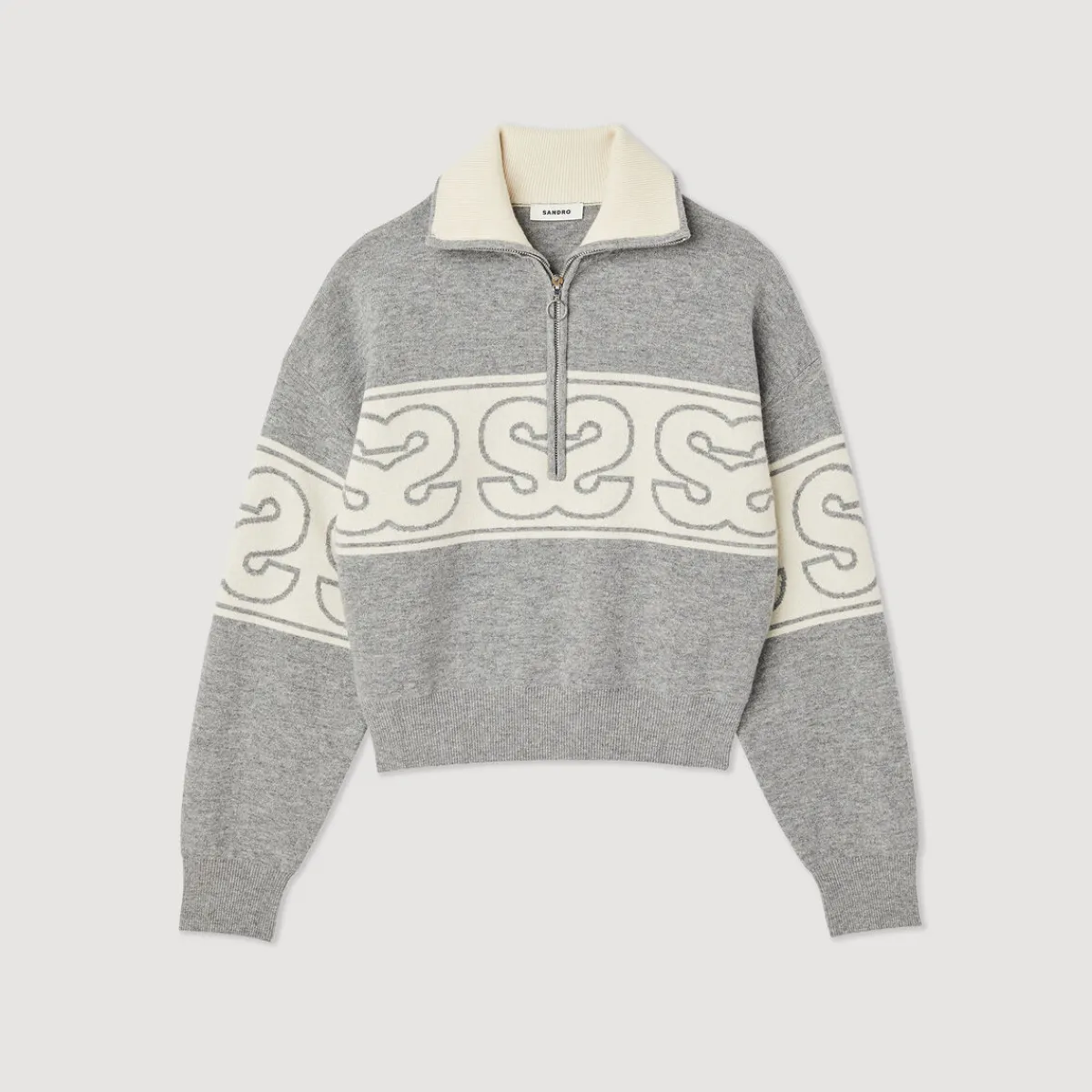Fashion Double S Jacquard Sweater Women Sweaters & Cardigans