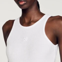 Outlet Double S Logo Tank Top Women T-Shirts