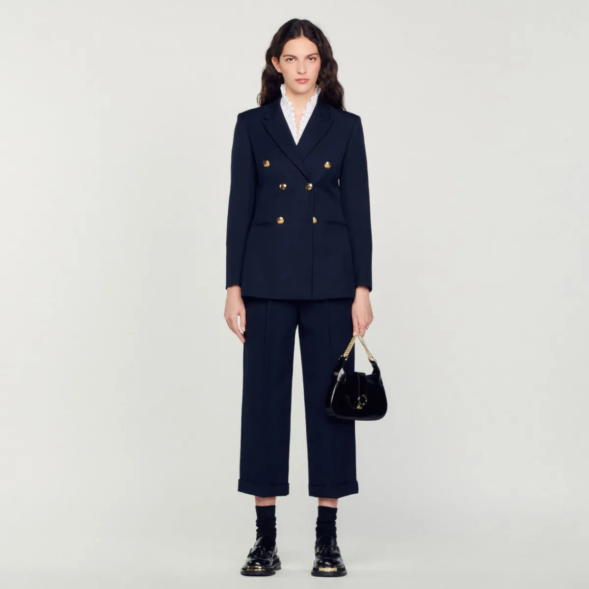 Clearance Double-Breasted Suit Jacket Women Matching Sets