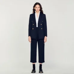 Clearance Double-Breasted Suit Jacket Women Matching Sets