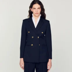 Clearance Double-Breasted Suit Jacket Women Matching Sets
