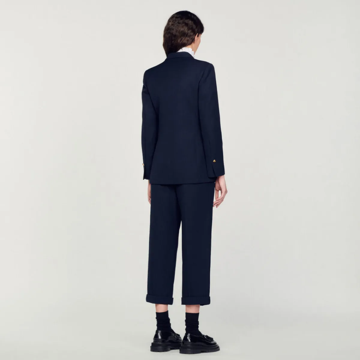 Clearance Double-Breasted Suit Jacket Women Matching Sets