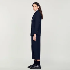 Clearance Double-Breasted Suit Jacket Women Matching Sets