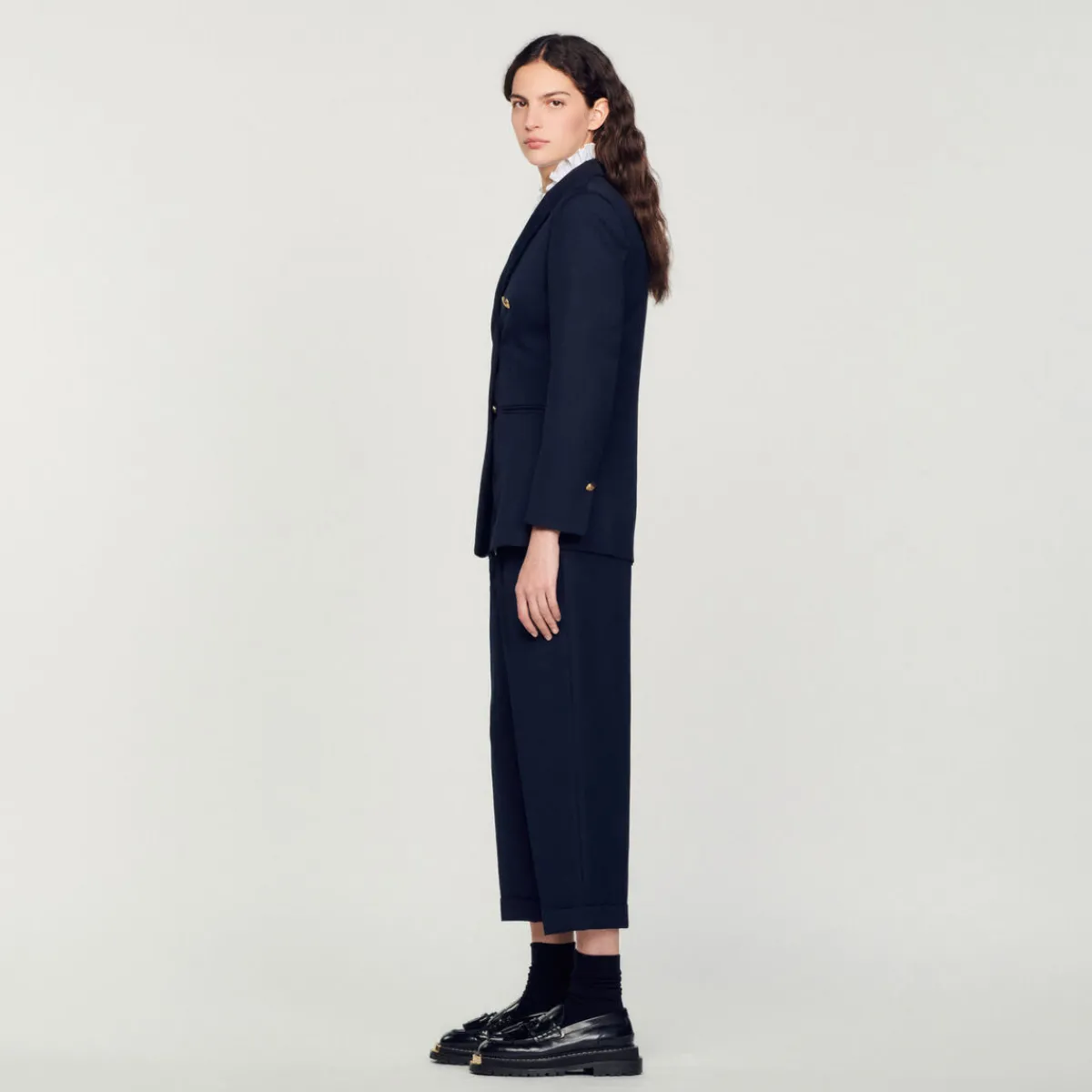 Clearance Double-Breasted Suit Jacket Women Matching Sets