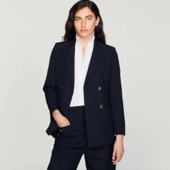 Outlet Double-Breasted Suit Jacket Women Matching Sets