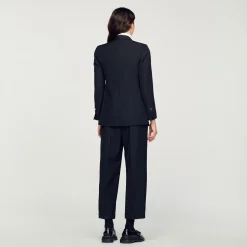 Outlet Double-Breasted Suit Jacket Women Matching Sets