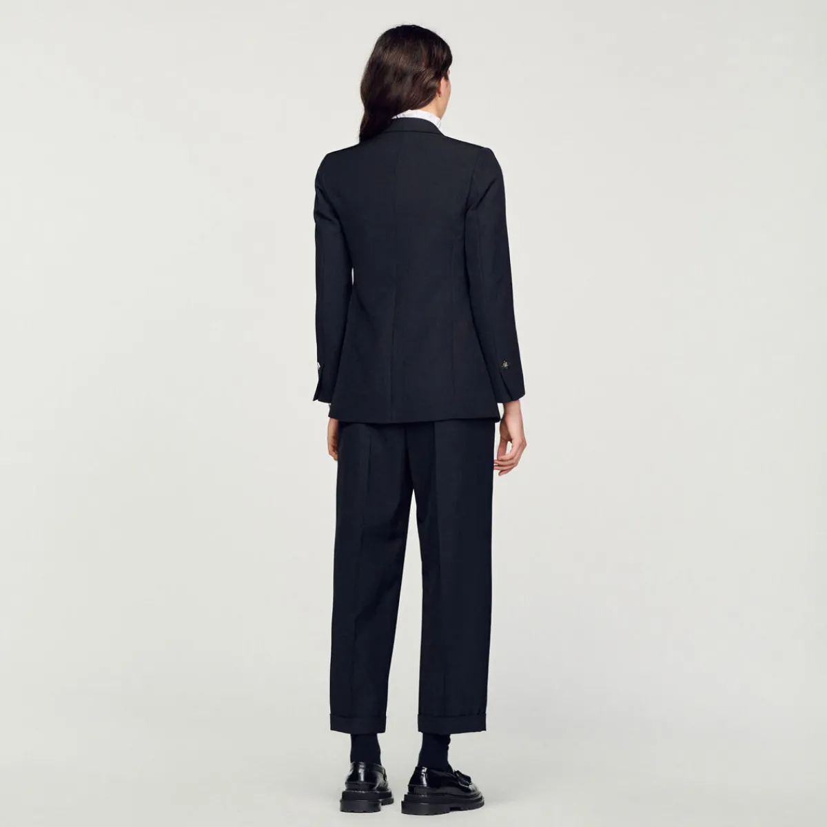 Outlet Double-Breasted Suit Jacket Women Matching Sets