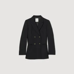Outlet Double-Breasted Suit Jacket Women Matching Sets