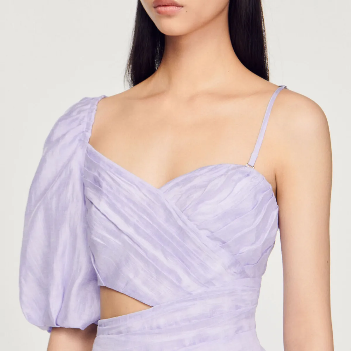 Cheap Draped Asymmetric Dress Women Dresses