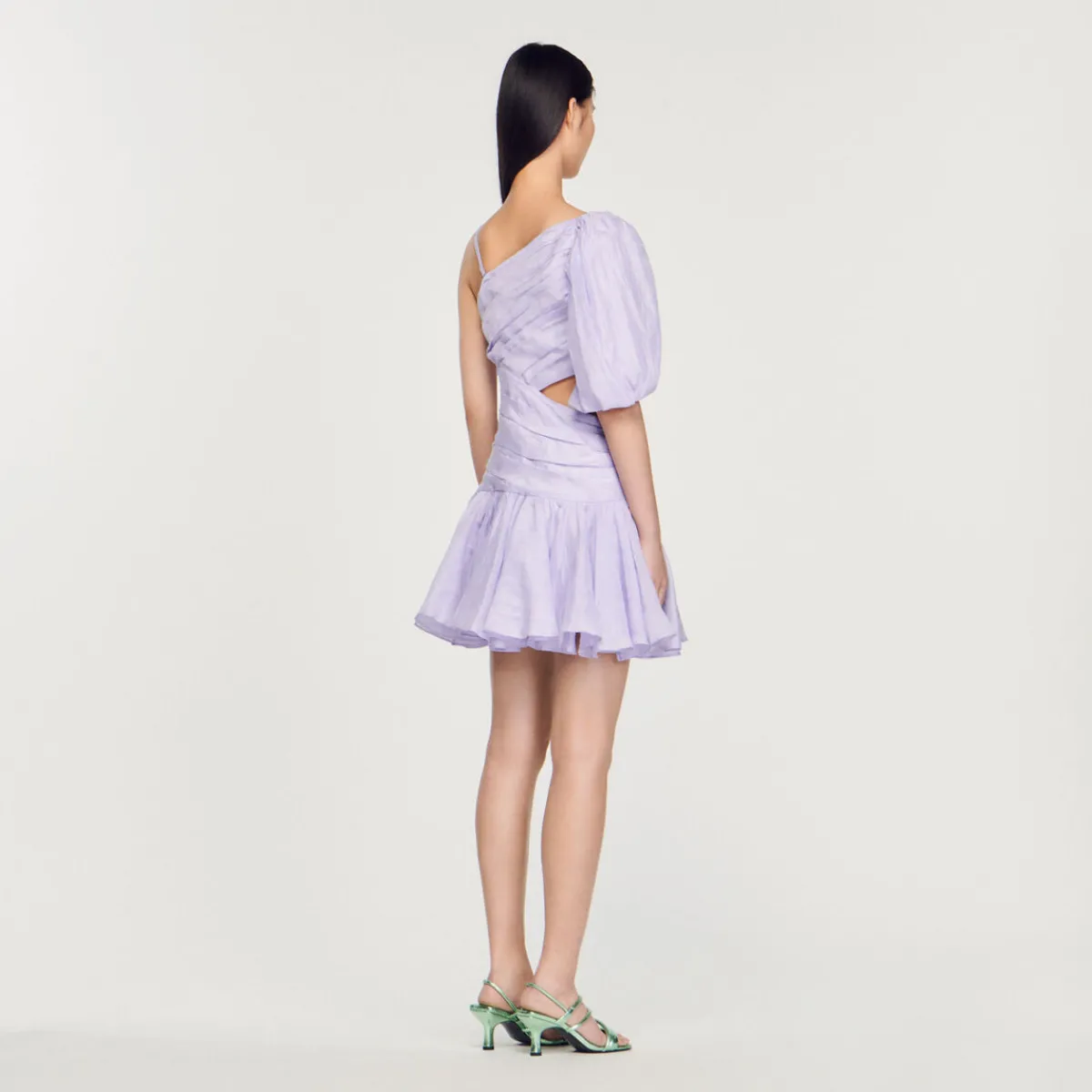 Cheap Draped Asymmetric Dress Women Dresses