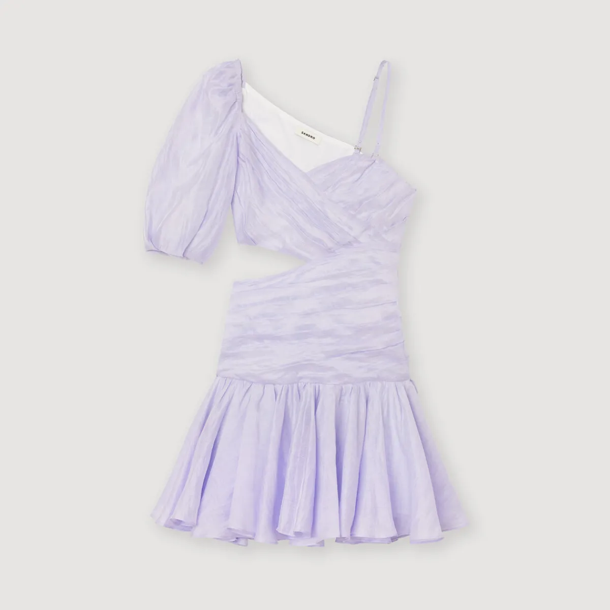 Cheap Draped Asymmetric Dress Women Dresses