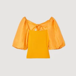 Best Sale Dual Fabric Top Women T-Shirts
