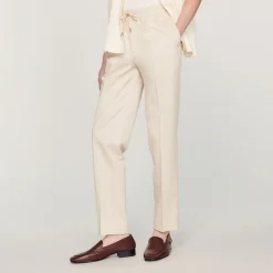 Store Elasticated Straight-Leg Pants Men Pants & Shorts