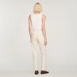 Store Elasticated Straight-Leg Pants Men Pants & Shorts
