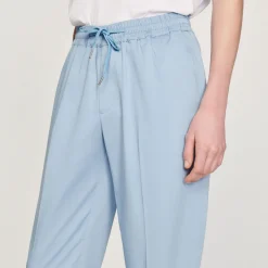 Sale Elasticated Straight-Leg Pants Men Pants & Shorts