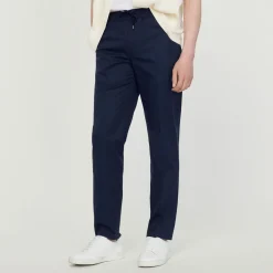 Fashion Elasticated Straight-Leg Pants Men Pants & Shorts