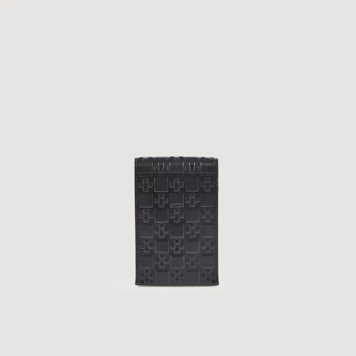 Sale Embossed Square Cross Leather Sneakers Men Shoes