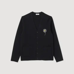 Online Embroidered Cashmere Wool Cardigan Men Sweaters & Cardigans