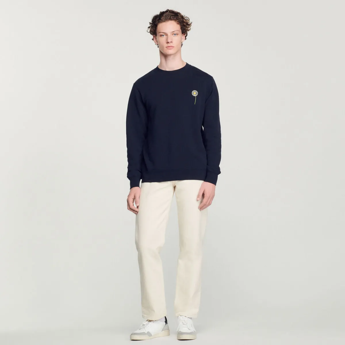 Outlet Embroidered Dandelion Sweatshirt Men Sweatshirts