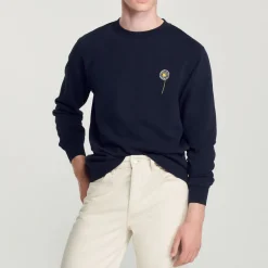 Outlet Embroidered Dandelion Sweatshirt Men Sweatshirts