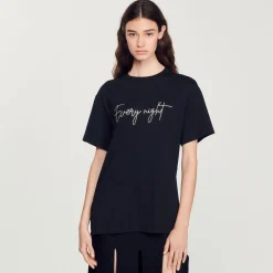 Cheap Embroidered Every Night T-Shirt Women T-Shirts