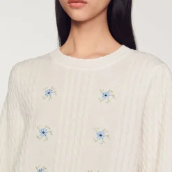 Discount Embroidered Knit Sweater Women Sweaters & Cardigans