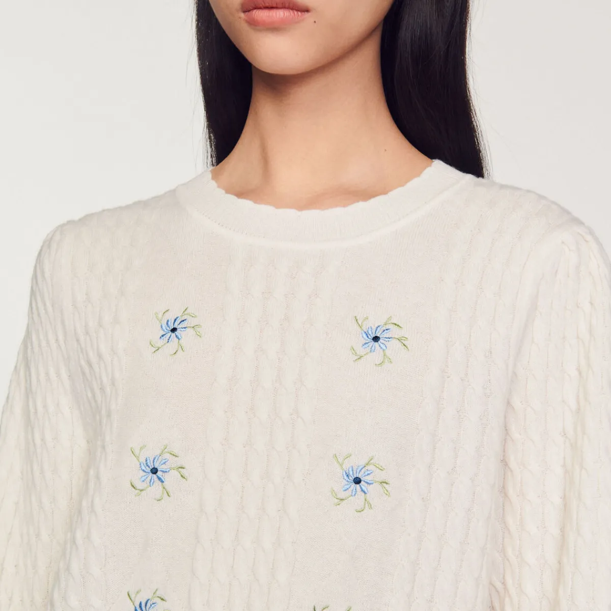 Discount Embroidered Knit Sweater Women Sweaters & Cardigans