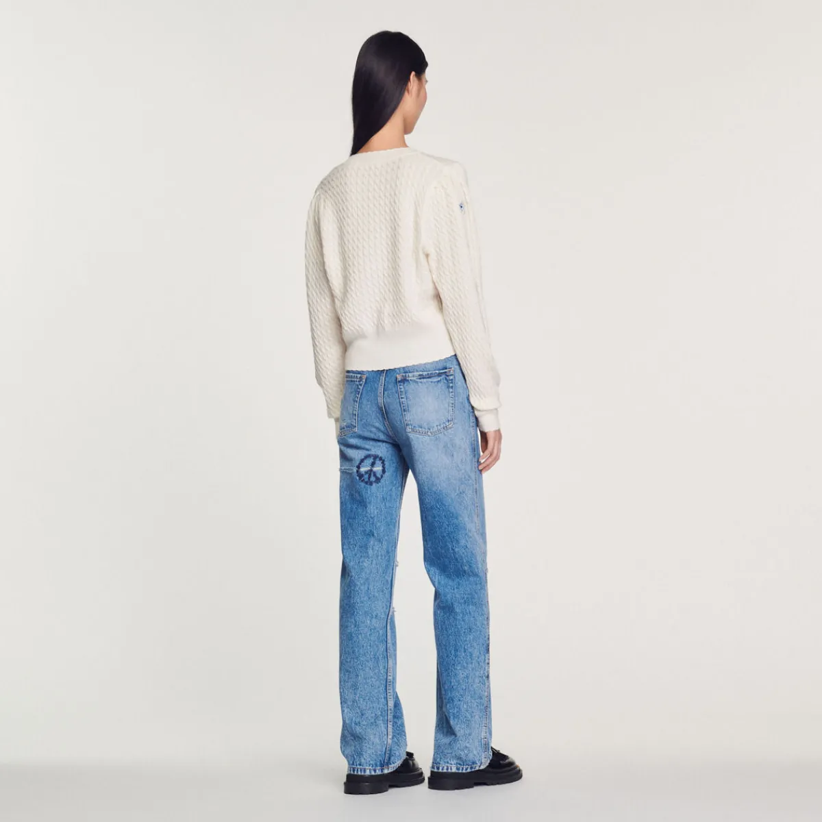 Discount Embroidered Knit Sweater Women Sweaters & Cardigans