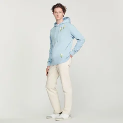 Best Embroidered Lily Of The Valley Hoodie Men Sweatshirts