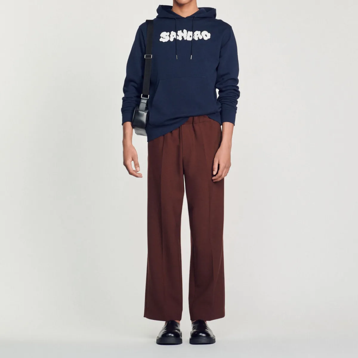Clearance Embroidered Sandro Hoodie Men Sweatshirts