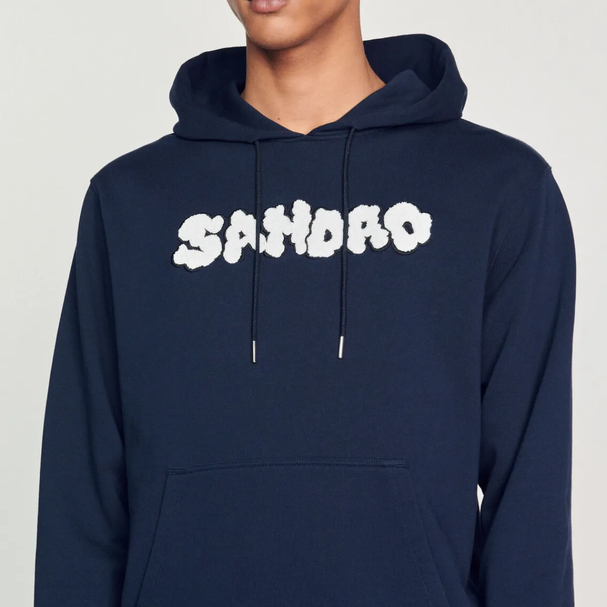 Clearance Embroidered Sandro Hoodie Men Sweatshirts