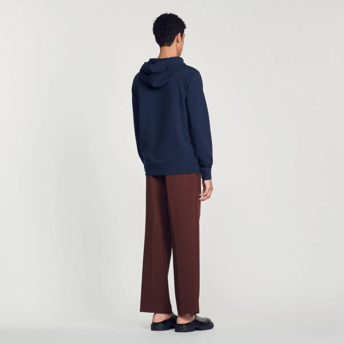 Clearance Embroidered Sandro Hoodie Men Sweatshirts