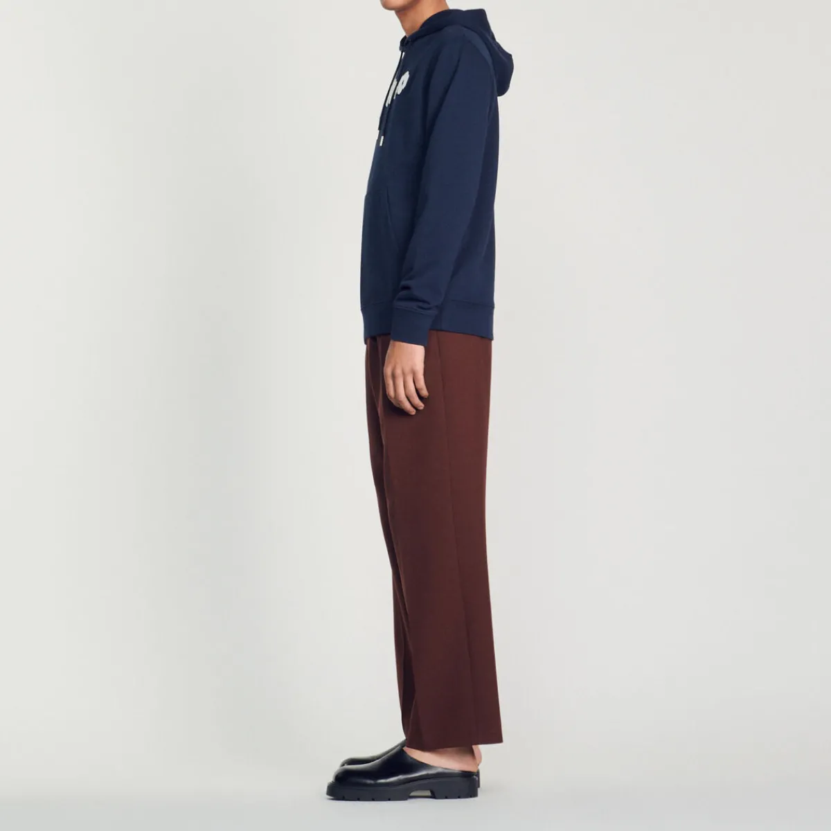 Clearance Embroidered Sandro Hoodie Men Sweatshirts