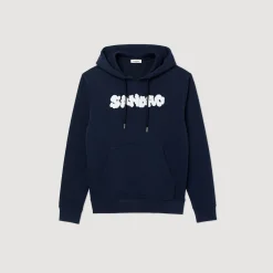 Clearance Embroidered Sandro Hoodie Men Sweatshirts
