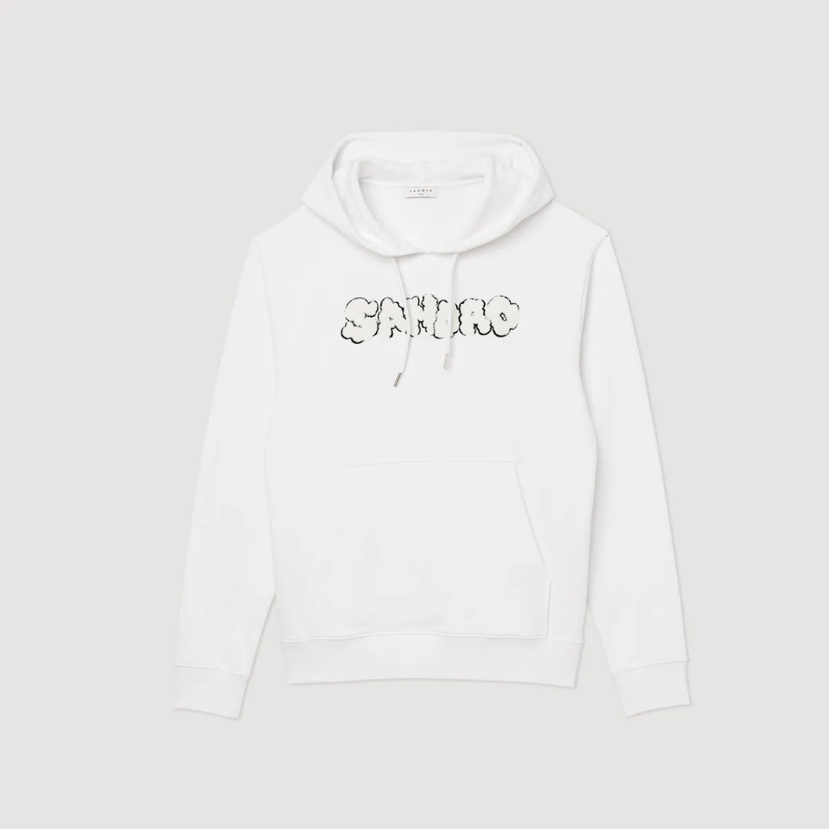 New Embroidered Sandro Hoodie Men Sweatshirts