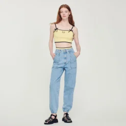 Store Faded Denim Jeans Women Jeans